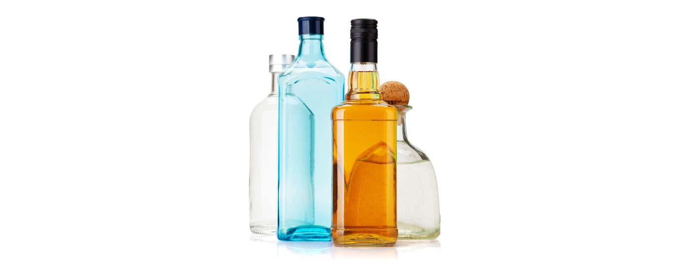Custom liquor bottle shapes for premium spirits